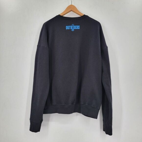 Outriders Wild Horses Mens Size XL Black Blue Graphic Soft Fleece Sweatshirt - Picture 7 of 11